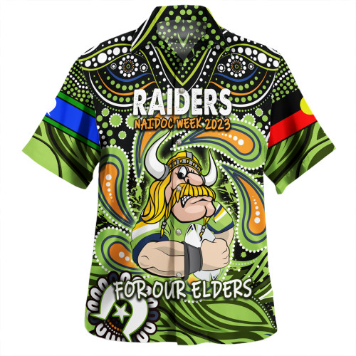 Canberra Raiders Naidoc Week Hawaiian Shirt - Aboriginal For Our Elder NAIDOC Week 2023