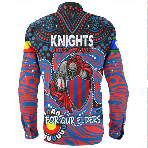 Newcastle Knights Naidoc Week Long Sleeve Shirt - Aboriginal For Our Elder NAIDOC Week 2023 Newcastle Knights Naidoc Week Long Sleeve Shirt - Aboriginal For Our Elder NAIDOC Week 2023