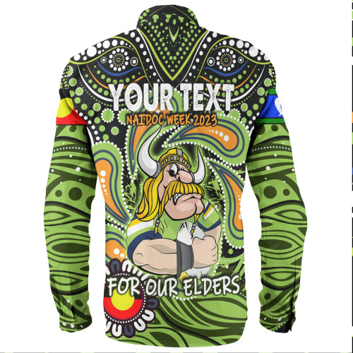 Canberra Raiders Naidoc Week Long Sleeve Shirt - Aboriginal For Our Elder NAIDOC Week 2023 Canberra Raiders Naidoc Week Long Sleeve Shirt - Aboriginal For Our Elder NAIDOC Week 2023