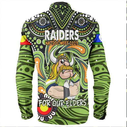 Canberra Raiders Naidoc Week Long Sleeve Shirt - Aboriginal For Our Elder NAIDOC Week 2023 Canberra Raiders Naidoc Week Long Sleeve Shirt - Aboriginal For Our Elder NAIDOC Week 2023