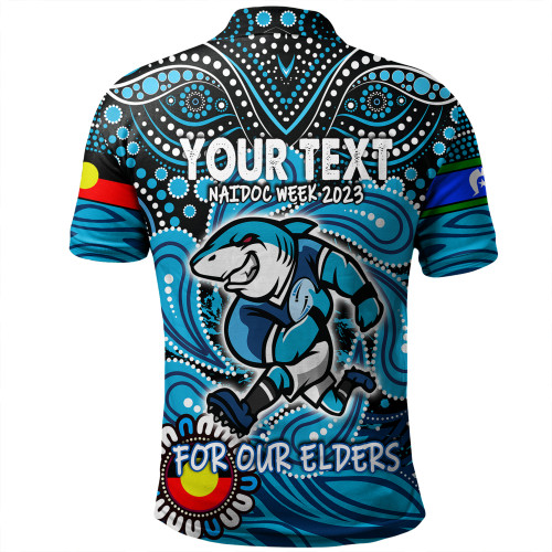 Cronulla-Sutherland Sharks Naidoc Week Polo Shirt - Aboriginal For Our Elder NAIDOC Week 2023 Cronulla-Sutherland Sharks Naidoc Week Polo Shirt - Aboriginal For Our Elder NAIDOC Week 2023