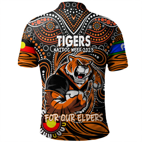Wests Tigers Naidoc Week Polo Shirt - Aboriginal For Our Elder NAIDOC Week 2023 Wests Tigers Naidoc Week Polo Shirt - Aboriginal For Our Elder NAIDOC Week 2023