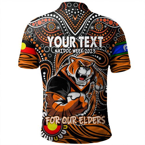 Wests Tigers Naidoc Week Polo Shirt - Aboriginal For Our Elder NAIDOC Week 2023 Wests Tigers Naidoc Week Polo Shirt - Aboriginal For Our Elder NAIDOC Week 2023