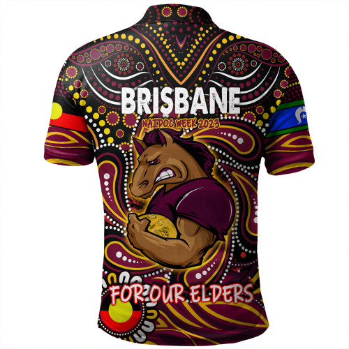 Brisbane Broncos Naidoc Week Polo Shirt - Aboriginal For Our Elder NAIDOC Week 2023 Brisbane Broncos Naidoc Week Polo Shirt - Aboriginal For Our Elder NAIDOC Week 2023