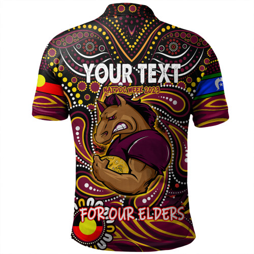 Brisbane Broncos Naidoc Week Polo Shirt - Aboriginal For Our Elder NAIDOC Week 2023 Brisbane Broncos Naidoc Week Polo Shirt - Aboriginal For Our Elder NAIDOC Week 2023