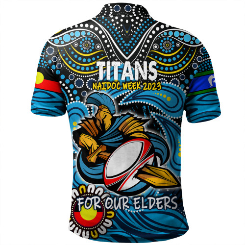 Gold Coast Titans Naidoc Week Polo Shirt - Aboriginal For Our Elder NAIDOC Week 2023 Gold Coast Titans Naidoc Week Polo Shirt - Aboriginal For Our Elder NAIDOC Week 2023