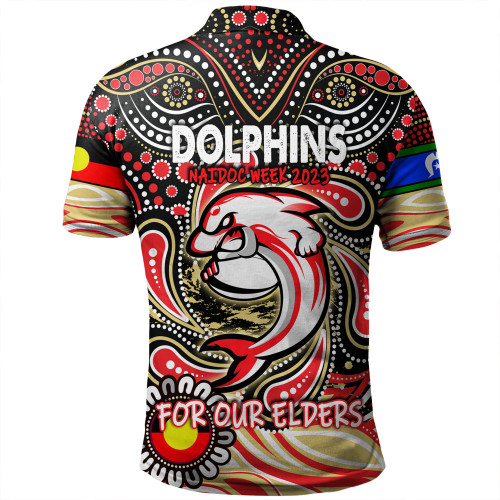 Redcliffe Dolphins Naidoc Week Polo Shirt - Aboriginal For Our Elder NAIDOC Week 2023 Redcliffe Dolphins Naidoc Week Polo Shirt - Aboriginal For Our Elder NAIDOC Week 2023
