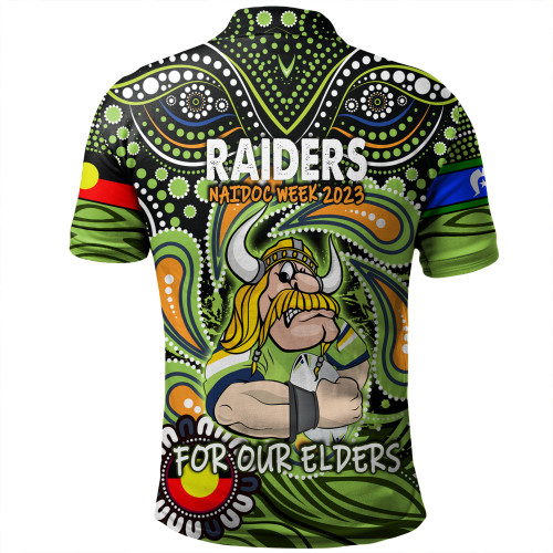 Canberra Raiders Naidoc Week Polo Shirt - Aboriginal For Our Elder NAIDOC Week 2023 Canberra Raiders Naidoc Week Polo Shirt - Aboriginal For Our Elder NAIDOC Week 2023