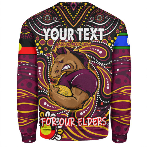 Brisbane Broncos Naidoc Week Sweatshirt - Aboriginal For Our Elder NAIDOC Week 2023 Brisbane Broncos Naidoc Week Sweatshirt - Aboriginal For Our Elder NAIDOC Week 2023
