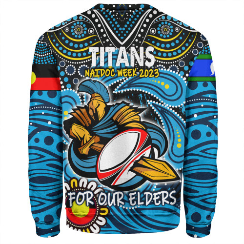 Gold Coast Titans Naidoc Week Sweatshirt - Aboriginal For Our Elder NAIDOC Week 2023 Gold Coast Titans Naidoc Week Sweatshirt - Aboriginal For Our Elder NAIDOC Week 2023