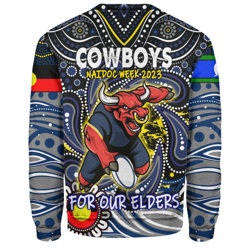 North Queensland Cowboys Naidoc Sweatshirt - Aboriginal For Our Elder NAIDOC Week 2023 North Queensland Cowboys Naidoc Sweatshirt - Aboriginal For Our Elder NAIDOC Week 2023