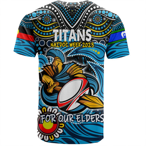 Gold Coast Titans Naidoc Week T-Shirt - Aboriginal For Our Elder NAIDOC Week 2023 Gold Coast Titans Naidoc Week T-Shirt - Aboriginal For Our Elder NAIDOC Week 2023