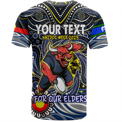 North Queensland Cowboys Naidoc T-Shirt - Aboriginal For Our Elder NAIDOC Week 2023 North Queensland Cowboys Naidoc T-Shirt - Aboriginal For Our Elder NAIDOC Week 2023