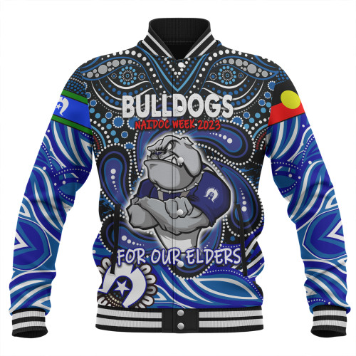 Canterbury-Bankstown Bulldogs Naidoc Week Baseball Jacket - Aboriginal For Our Elder NAIDOC Week 2023