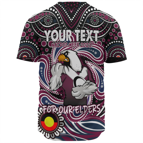 Manly Warringah Sea Eagles Baseball Shirt - Aboriginal For Our Elder NAIDOC Week 2023 Manly Warringah Sea Eagles Baseball Shirt - Aboriginal For Our Elder NAIDOC Week 2023