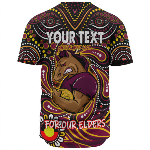 Brisbane Broncos Naidoc Week Baseball Shirt - Aboriginal For Our Elder NAIDOC Week 2023 Brisbane Broncos Naidoc Week Baseball Shirt - Aboriginal For Our Elder NAIDOC Week 2023