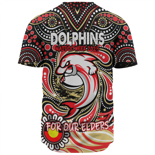 Redcliffe Dolphins Naidoc Week Baseball Shirt - Aboriginal For Our Elder NAIDOC Week 2023 Redcliffe Dolphins Naidoc Week Baseball Shirt - Aboriginal For Our Elder NAIDOC Week 2023