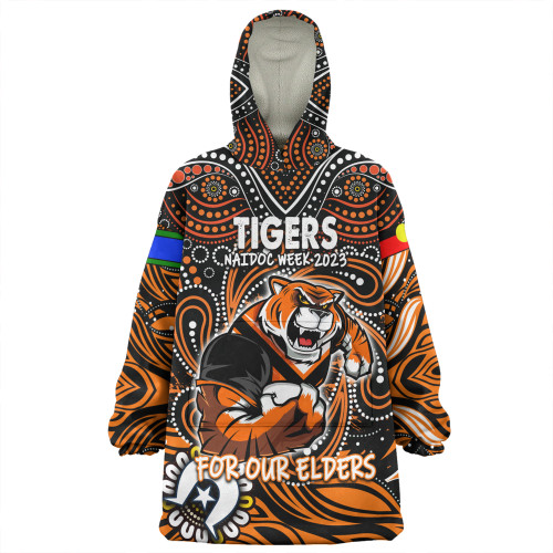 Wests Tigers Naidoc Week Snug Hoodie - Aboriginal For Our Elder NAIDOC Week 2023 Wests Tigers Naidoc Week Snug Hoodie - Aboriginal For Our Elder NAIDOC Week 2023