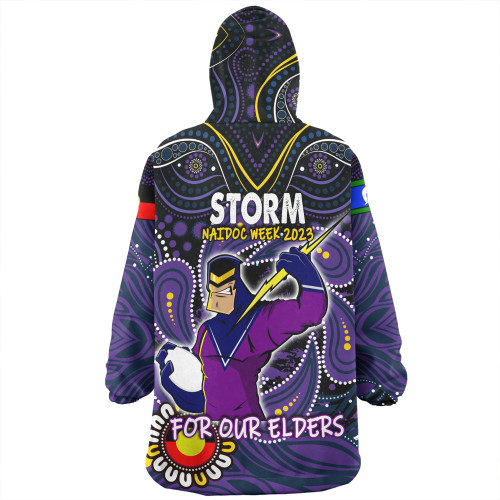 Melbourne Storm Naidoc Week Snug Hoodie - Aboriginal For Our Elder NAIDOC Week 2023 Melbourne Storm Naidoc Week Snug Hoodie - Aboriginal For Our Elder NAIDOC Week 2023