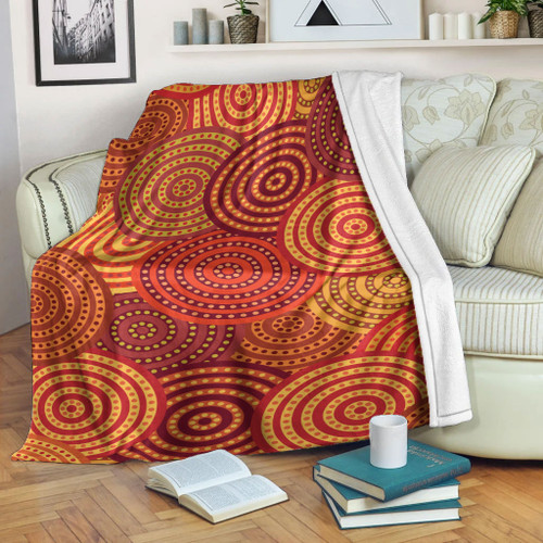 Australia Aboriginal Inspired Blankets - Australian motive with multicolored typical elements Blankets