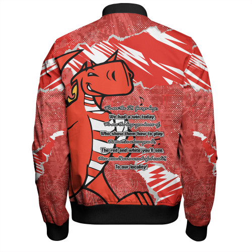 St. George Illawarra Dragons Bomber Jacket - Theme Song St. George Illawarra Dragons Bomber Jacket - Theme Song