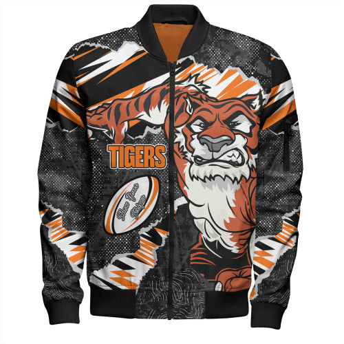 Wests Tigers Bomber Jacket - Theme Song Wests Tigers Bomber Jacket - Theme Song