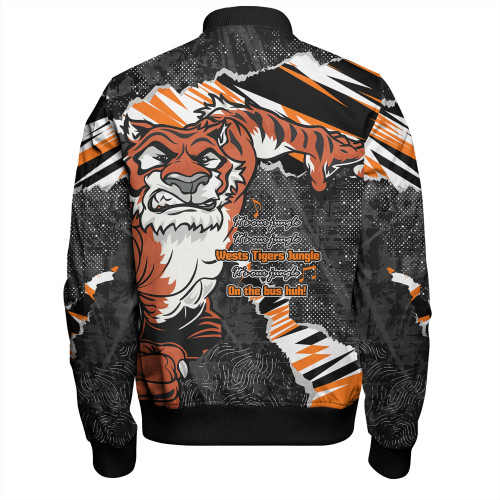 Wests Tigers Bomber Jacket - Theme Song Wests Tigers Bomber Jacket - Theme Song