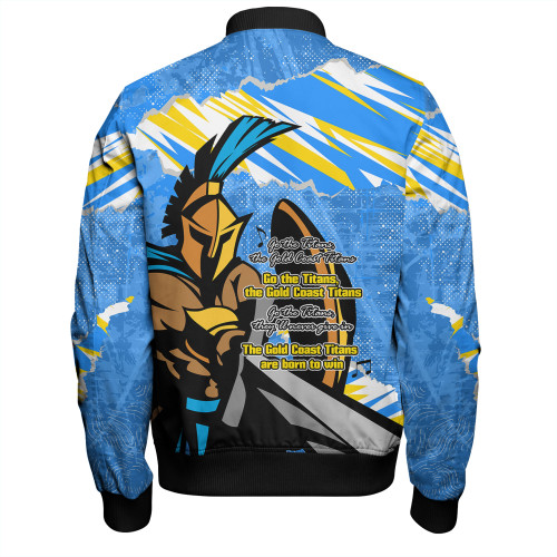 Gold Coast Titans Sport Bomber Jacket - Theme Song Gold Coast Titans Sport Bomber Jacket - Theme Song