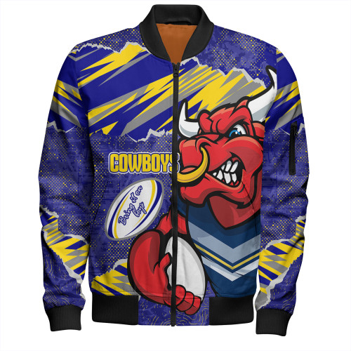 North Queensland Cowboys Bomber Jacket - Theme Song North Queensland Cowboys Bomber Jacket - Theme Song
