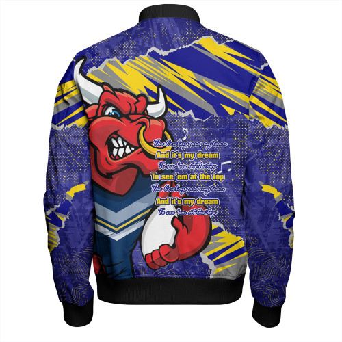 North Queensland Cowboys Bomber Jacket - Theme Song North Queensland Cowboys Bomber Jacket - Theme Song