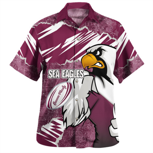 Manly Warringah Sea Eagles Hawaiian Shirt - Theme Song Manly Warringah Sea Eagles Hawaiian Shirt - Theme Song
