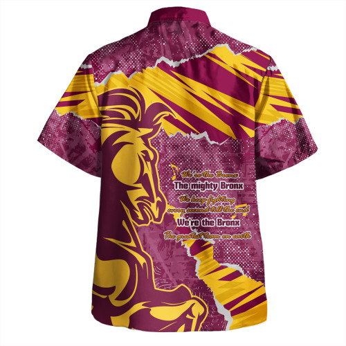Brisbane Broncos Hawaiian Shirt - Theme Song Brisbane Broncos Hawaiian Shirt - Theme Song