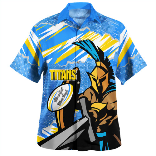 Gold Coast Titans Sport Hawaiian Shirt - Theme Song Gold Coast Titans Sport Hawaiian Shirt - Theme Song