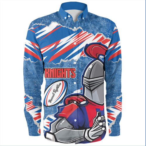 Newcastle Knights Sport Long Sleeve Shirt - Theme Song Newcastle Knights Sport Long Sleeve Shirt - Theme Song