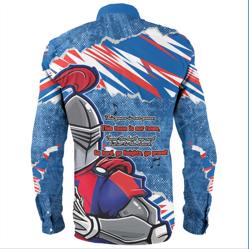 Newcastle Knights Sport Long Sleeve Shirt - Theme Song Newcastle Knights Sport Long Sleeve Shirt - Theme Song
