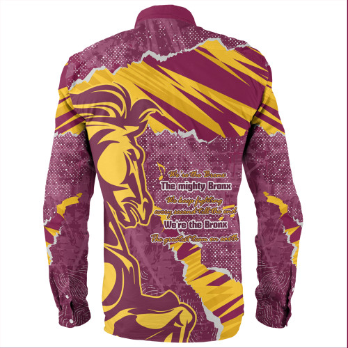 Brisbane Broncos Long Sleeve Shirt - Theme Song Brisbane Broncos Long Sleeve Shirt - Theme Song