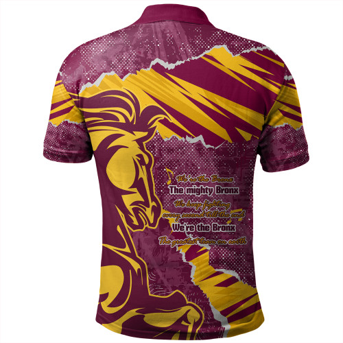 Brisbane Broncos Polo Shirt - Theme Song Brisbane Broncos Polo Shirt - Theme Song