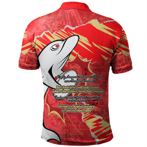 Redcliffe Dolphins Polo Shirt - Theme Song Redcliffe Dolphins Polo Shirt - Theme Song