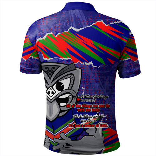 New Zealand Warriors Sport Polo Shirt - Theme Song New Zealand Warriors Sport Polo Shirt - Theme Song