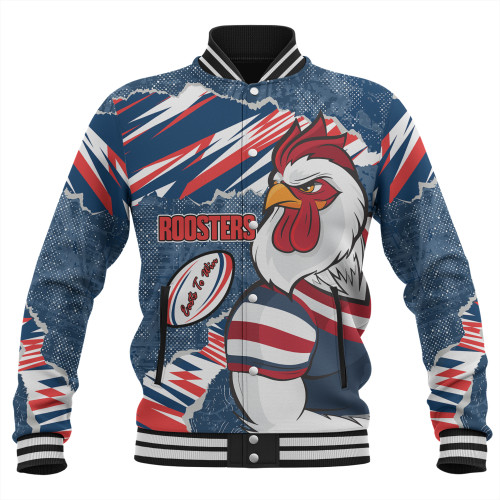 Sydney Roosters Baseball Jacket - Theme Song Sydney Roosters Baseball Jacket - Theme Song