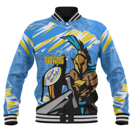 Gold Coast Titans Sport Baseball Jacket - Theme Song Gold Coast Titans Sport Baseball Jacket - Theme Song