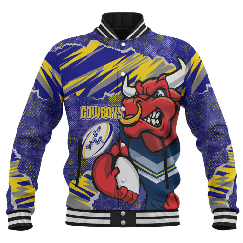 North Queensland Cowboys Baseball Jacket - Theme Song North Queensland Cowboys Baseball Jacket - Theme Song