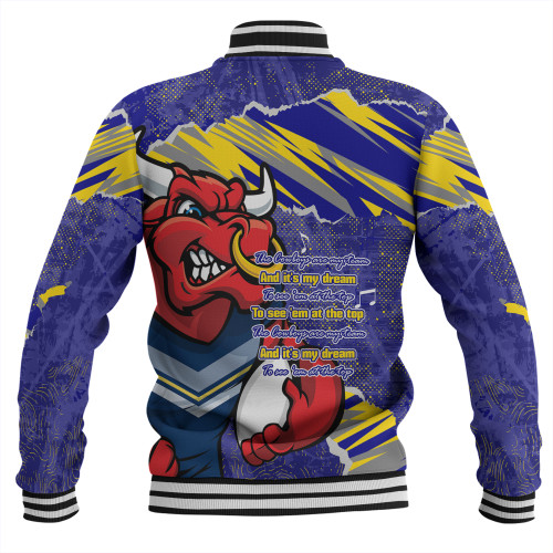 North Queensland Cowboys Baseball Jacket - Theme Song North Queensland Cowboys Baseball Jacket - Theme Song