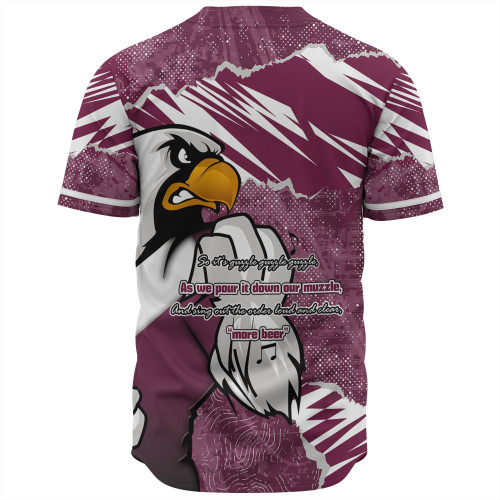 Manly Warringah Sea Eagles Baseball Shirt - Theme Song Manly Warringah Sea Eagles Baseball Shirt - Theme Song