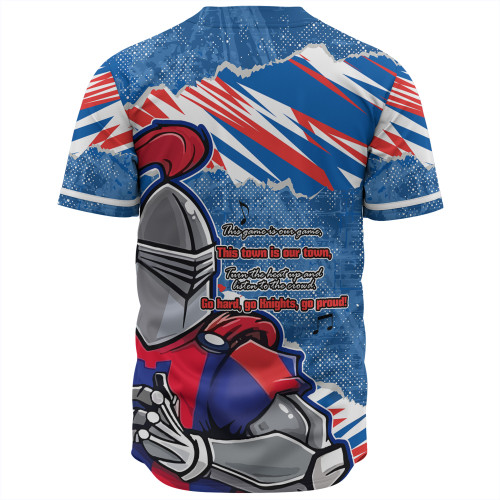 Newcastle Knights Sport Baseball Shirt - Theme Song Newcastle Knights Sport Baseball Shirt - Theme Song