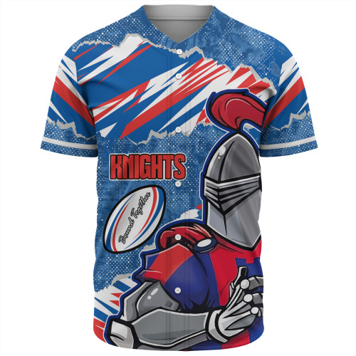 Newcastle Knights Sport Baseball Shirt - Theme Song Newcastle Knights Sport Baseball Shirt - Theme Song