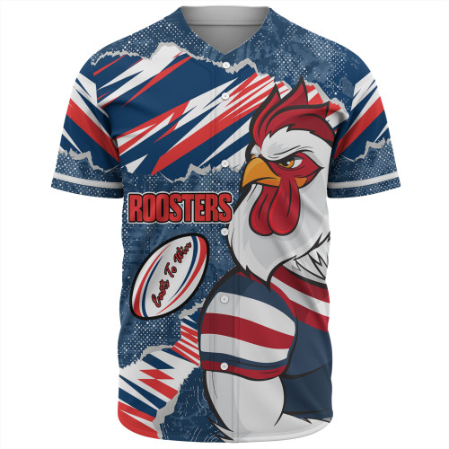 Sydney Roosters Baseball Shirt - Theme Song Sydney Roosters Baseball Shirt - Theme Song