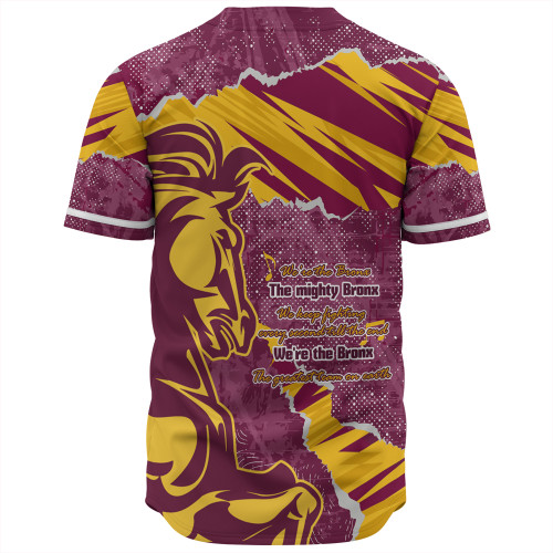 Brisbane Broncos Baseball Shirt - Theme Song Brisbane Broncos Baseball Shirt - Theme Song