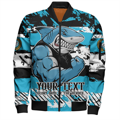 Cronulla-Sutherland Sharks Bomber Jacket - Theme Song Inspired Cronulla-Sutherland Sharks Bomber Jacket - Theme Song Inspired