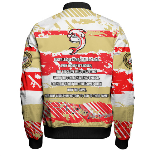 Redcliffe Dolphins Bomber Jacket - Theme Song Inspired Redcliffe Dolphins Bomber Jacket - Theme Song Inspired
